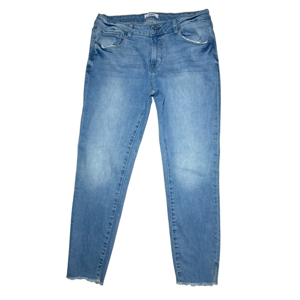 Kensie Jean Y2K Distressed Blue Light Wash Skinny Denim Stretch Womens 8/29